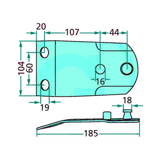 Kaszapenge tartó Fella 42207, 140309, 122113