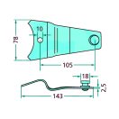 Kaszapenge tartó Deutz-Fahr 06580126, 6580126