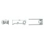 Rendfelszedő fog Claas 5258072970 (206 mm x 75 mm)