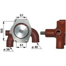 Vízszivattyú Merlo 3641823M91, 41312487, 1312154, 747542M91, 3641823M92