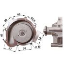 Vízszivattyú Same 2937604, 02937604, 02937456, 02937439, 04259547, 04256853, 04205959, 04801504