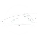 Kormánylemez sáv készlet Brix 56019405105 (jobb)