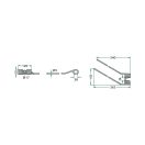 Rendterítő fog jobb Niemeyer 525600012 (365 mm x 120 mm)