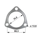 Toroktömítés Massey Ferguson 3583742M2, 741970M1