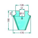 Rakodókocsi kés Schuitemaker 525433102F