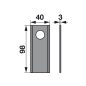 Kaszapenge készlet AMA 98 x 40 x 3 mm (25 db)