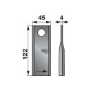 Kaszapenge készlet bal John Deere 122 x 45 x 4 mm (25 db)