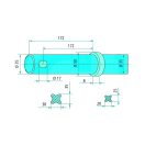 Homlokrakodó tüske Agram 43008500003 - 850 mm