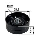 Feszítőgörgő John Deere AL157593, AL116369