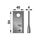 Kaszapenge készlet bal Fort 94 x 48 x 4 mm (25 db)