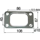 Toroktömítés turbófeltöltőhöz Case IH 162000110701, 47107817