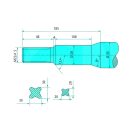 Homlokrakodó tüske Rotschnee 43008702200 - 870 mm