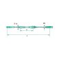 Fékbowden Peitz szemmel és villafejjel 14270144 - 1175 mm (2 db)