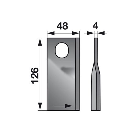 Kaszapenge készlet bal Agram 126 x 48 x 4 mm (25 db)