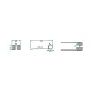 Rendfelszedő fog Pöttinger 525436138 (157 mm x 65 mm)