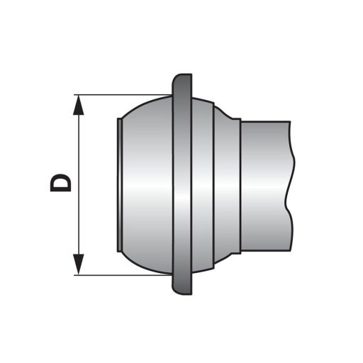 Olasz csatlakozó M-elem és V-elem szűkítővel - 6" / 8"
