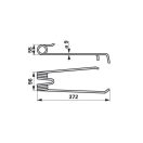 Rendterítő fog bal Lely 5254101601490L (372 mm x 96 mm)