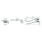 Rendterítő fog bal JF-Stoll 5250124200 (441 mm x 90 mm)