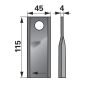 Kaszapenge készlet jobb New Holland 115 x 45 x 4 mm (25 db)