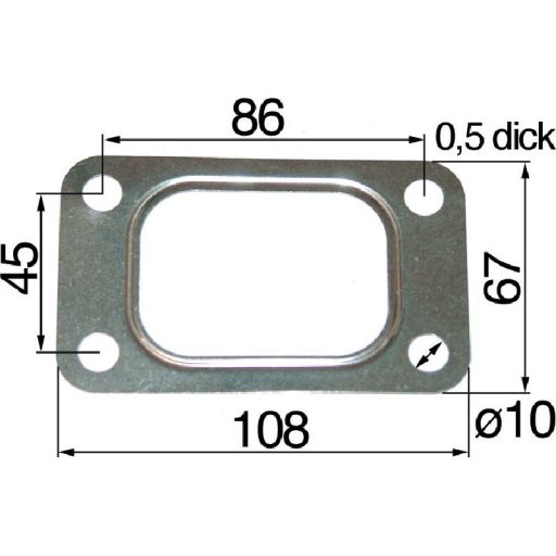 Toroktömítés New Holland 162000110701, 47107817
