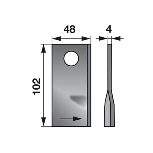 Kaszapenge készlet bal Fella 102 x 48 x 4 mm (25 db)
