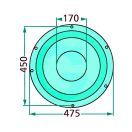 Csúszótányér Deutz-Fahr 06580805, 6580805