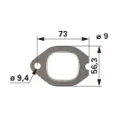 Kipufogótorok tömítés Case IH 98428397, 4849327, 4601981, 4813566