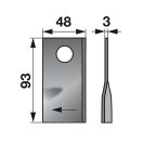 Kaszapenge készlet bal Krone 93 x 48 x 3 mm (25 db)