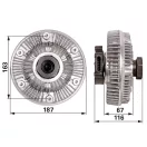 Viszkokuplung Case IH 82025803, 448017N, AM-19072-1-M