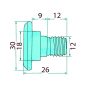 Kaszapenge csavar Fella 426887, 477263, 426053, 426023