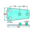 Kaszapenge tartó Claas 0009474272, 9474272, 0009474271, 9474271