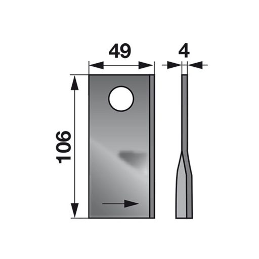 Kaszapenge készlet bal Fella 106 x 49 x 4 mm (25 db)