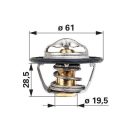 Termosztát Steyr 504380075, 84322388