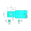 Homlokrakodó tüske Mailleux 43012000001 - 1200 mm