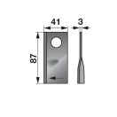 Kaszapenge készlet jobb Welger 87 x 41 x 3 mm (25 db)