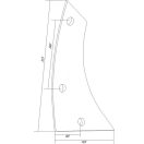 Kormánylemez előtét készlet Krone 560159594150 (jobb)