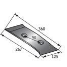 Orrbetét Naud 5601003054502R (jobb)