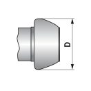 Perrot csatlakozó M-elem és V-elem 90° - 4"