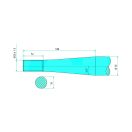 Homlokrakodó tüske JF-Stoll 43008002800 - 800 mm