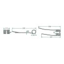 Rendterítő fog jobb Kemper 52510991 (370 mm x 111 mm)