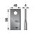 Kaszapenge készlet bal SIP 525153171311 (98 mm x 48 mm - 25 db)