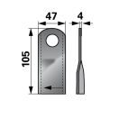 Kaszapenge készlet bal Kuhn 105 x 47 x 4 mm (25 db)