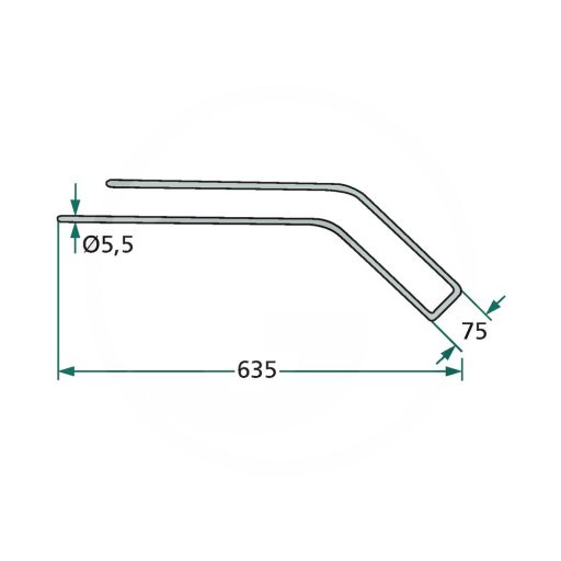 Rendsodró fog PZ 5259021111 (635 mm x 75 mm)