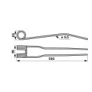 Rendsodró fog Vicon 52516646053.86F (590 mm x 95 mm)