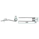 Rendterítő fog Galfré 52550009 (440 mm x 110 mm)