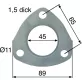 Kipufogókönyök tömítés Case IH 235838A1
