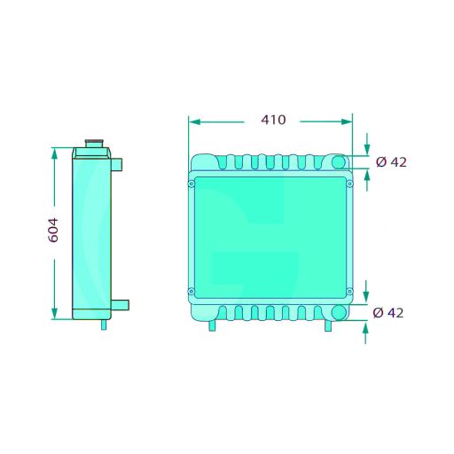 Hűtő Massey Ferguson 894808M2