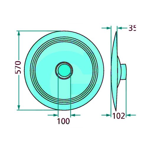 Csúszótányér Fella 101057, 496167