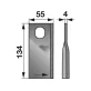   Set lame cositoare stânga JF-Stoll 134 x 55 x 4 mm (25 buc.)