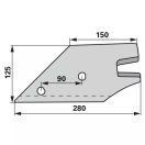 Tartó Kverneland 56034083010M (jobb)